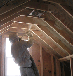Evansville IN attic spray foam insulation